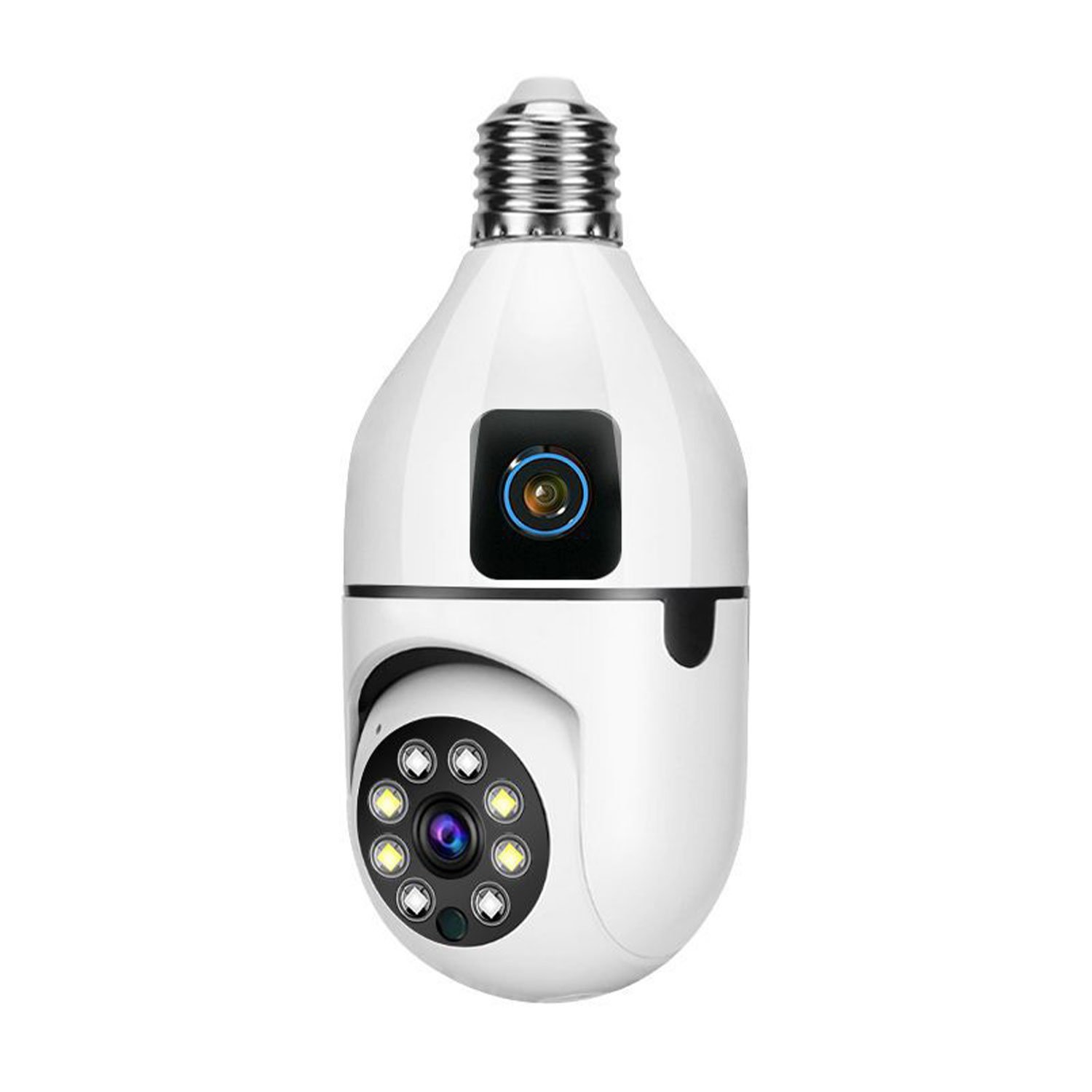 SPEED-X SPE27-2 Dual Lens Bulb Camera - 1080P WiFi Panoramic Night Vision & Motion Detection