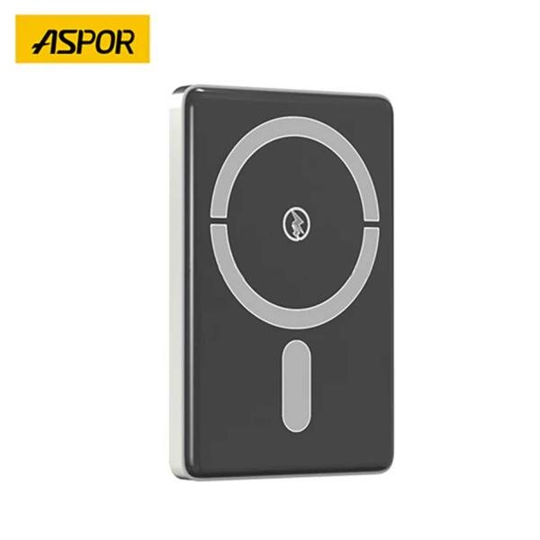 ASPOR A382 Wireless Magnetic Portable Mini Power Bank - 10000mAh 15W Fast Charging
