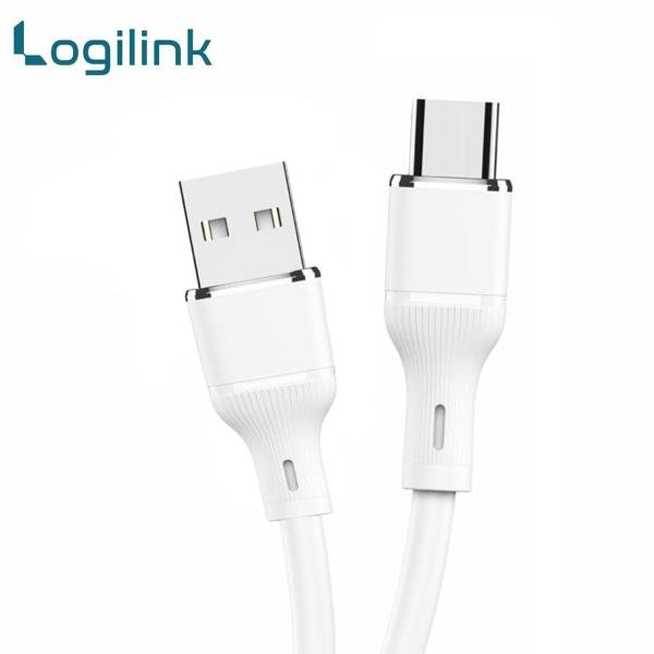 Logilink USB to Type-C Silicone Fast Charging Data Cable 1M - Durable & Reversible