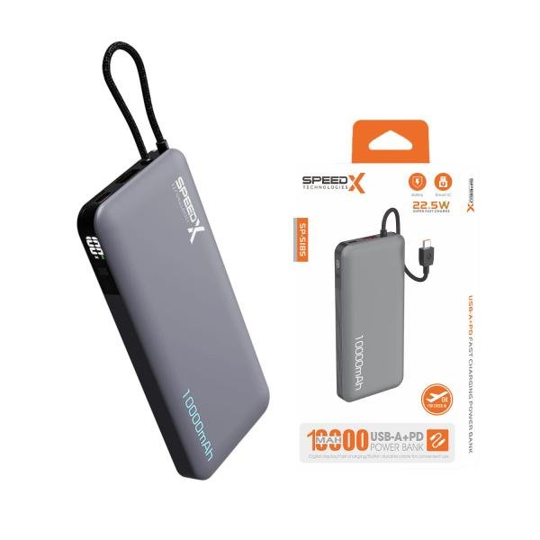 SPEEDX SP-S185 10000mAh Power Bank - Super Fast Charging 22.5W